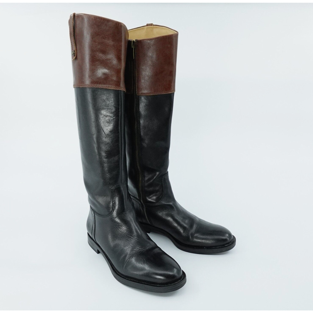 Enzo Angiolini Riding Boots Women 5.5 Black Leather Equestrian Dressage Timeless